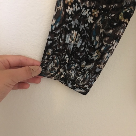 J Jill multicolor long sleeve blouse shirt - Picture 8 of 8